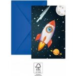 GoDan Pozvánky 6 ks Rocket Space – Hledejceny.cz
