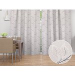 Biante Dekorační závěs Leona LN-164 Pnoucí lístky na režném 130x190 cm – Hledejceny.cz