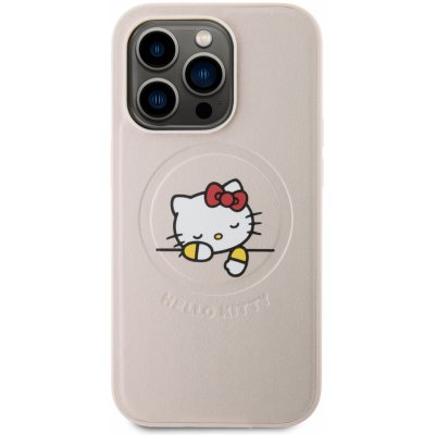 Hello Kitty PU Kitty Asleep Logo MagSafe Apple iPhone 15 PRO růžové – Zbozi.Blesk.cz