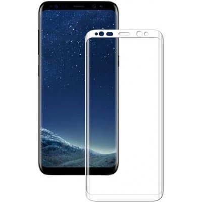 Picasee 3D ochranné tvrzené sklo s rámečkem pro Samsung Galaxy S8+ G955F - bílé 23013 – Zboží Mobilmania