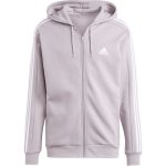 adidas Essentials Fleece 3-STRIPES Full-Zip Hoodie mikina růžová – Zbozi.Blesk.cz