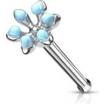 Šperky4U piercing do nosu kytička N0128-Q – Zboží Dáma