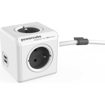 PowerCube Extended USB 3 m šedá