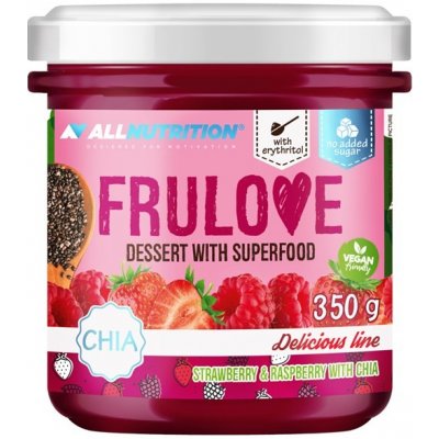 ALLNUTRITION FRULOVE Dezert se superpotravinou 350g JAHODA A MALINA S CHIA SEMÍNKY – Zboží Dáma