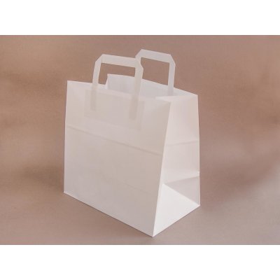 Papírová taška menu box BÍLÁ 28x17x27 cm 300 ks – Zboží Mobilmania