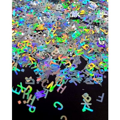 Dekorace do pryskyřice písmenka Barva: Stříbrná – Zboží Dáma