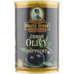 Kaiser Franz Josef Exclusive Černé olivy bez pecky 300g