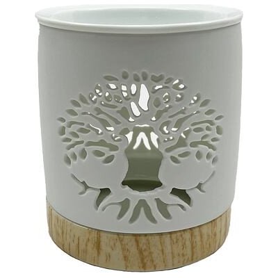 Prodex aroma lampa bílá s miskou menší 11 x 10 cm strom – Zboží Mobilmania