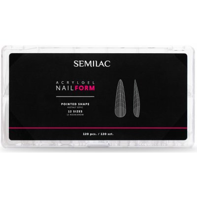Semilac Accessories Acrylgel Nail Form šablony na nehty Pointed 120 ks – Zboží Dáma