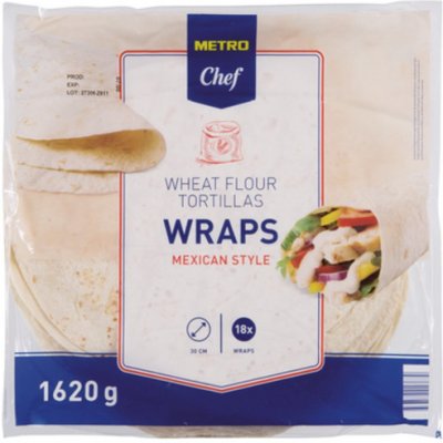 Metro Chef Tortillas Wraps Mexican Style 1.62 kg – Zboží Dáma