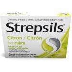 STREPSILS CITRON BEZ CUKRU ORM 0,6MG/1,2MG PAS 24 – Hledejceny.cz