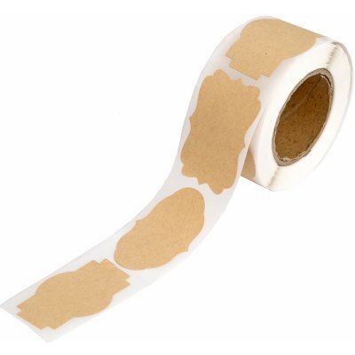 DP Craft Samolepky v roli Vintage kraft 100ks – Zboží Dáma