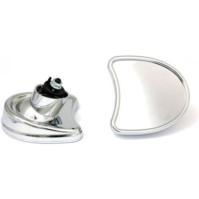 Súprava zrkadiel na montáž na kapotáž. Single Vision, chróm | Zboží Auto