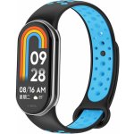 Eternico Sporty pro Xiaomi Smart Band 8 / 9 solid black and blue APW-XMI8SP-SBB – Zboží Živě