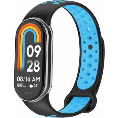 Eternico Sporty pro Xiaomi Smart Band 8 / 9 solid black and blue APW-XMI8SP-SBB – Zboží Živě