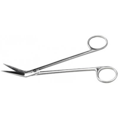 DVH Nůžky s jemným hrotem zahnutá čepel 15,2 cm – Hledejceny.cz