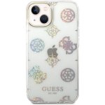 Pouzdro Guess PC/TPU Peony Glitter iPhone 14 bílé – Zboží Mobilmania