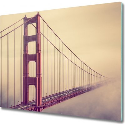 Sklenena krajeci deska San Francisco most 60x52 cm – Zboží Dáma