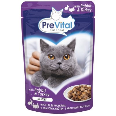 PreVital s králíkem a krůtím v želé 24 x 100 g – Hledejceny.cz