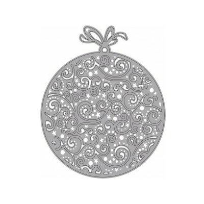 Wiler Vyřezávací šablona Vánoční baňka – Zboží Dáma