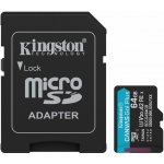 Kingston Canvas Go Plus A2 Micro SDXC 64GB SDCG4/64GB – Zboží Živě