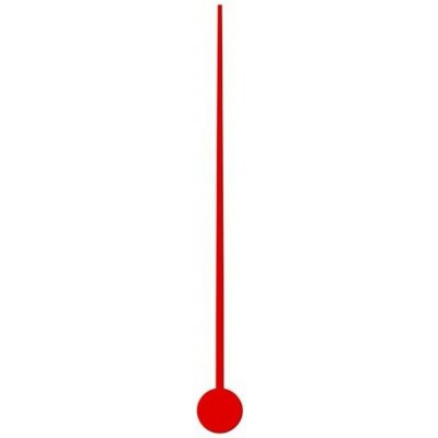 Sekundová ručička 80 mm - červená/1 – Zboží Dáma