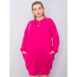 Dámské šaty s kapsami RV-SK-6296.99-fuchsia růžová