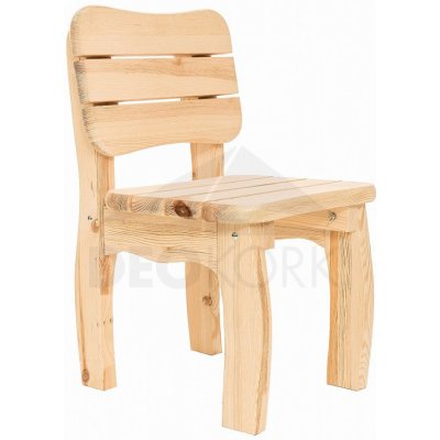 DEOKORK Masivní zahradní židle z borovice VIKING (40 mm)