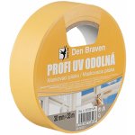 Den Braven Profi UV odolná maskovací páska 50 mm x 33 m žlutá – Sleviste.cz