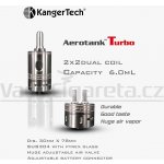 Kanger Aerotank Turbo stříbrný 6ml – Zboží Mobilmania