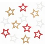Dřevěné hvězdy 4 cm 12ks – Zboží Mobilmania