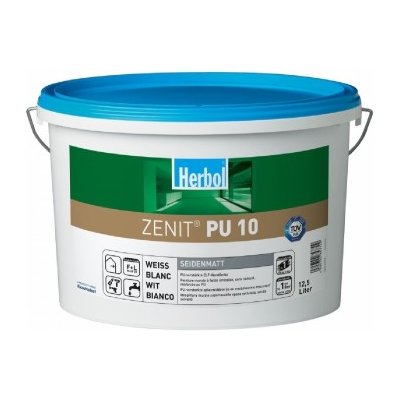 Interiérová barva HERBOL Zenit PU 10 - Bílá 5L – Zboží Mobilmania