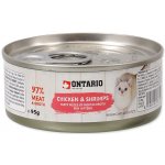 Ontario Cat Junior Chicken Pieces & Shrimp 95 g – Hledejceny.cz