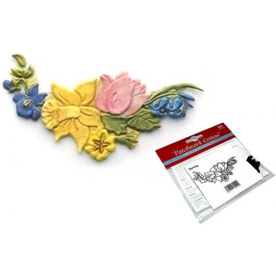 Patchwork vytlačovač s květinovým motivem - Spring (Jaro) - 12 x 5,5 cm - Patchwork Cutters – Zboží Mobilmania