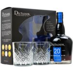 Dictador 20y 40% 0,7 l (dárkové balení 2 sklenice) – Hledejceny.cz