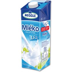 Meggle Trvanlivé polotučné mléko s uzávěrem 1,5% 1 l