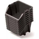 PROSPERPLAST Set plastových úložných boxů 8ks BINEER SHORT SET 206 x 118 x 144 cmčerný – Hledejceny.cz
