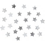 Hvězdičky dřevěné stříbrné 2,5 cm 24 ks – Zboží Mobilmania