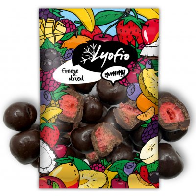 Lyofio Lyofilizovaná jahoda v čokoládě hořká 200 g – Sleviste.cz