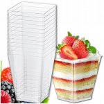 Plastový kelímek na dezerty a monoporce Charme 120 ml, transparentní tyrkys – | ALCAS, 257 7 – Zboží Dáma