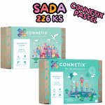 Connetix Pastel Creative pack 120 ks + Kuličkodráha PASTEL 106 ks – Zboží Dáma