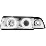 BMW E36 - Přední světla Angel Eyes CCFL - Chromové