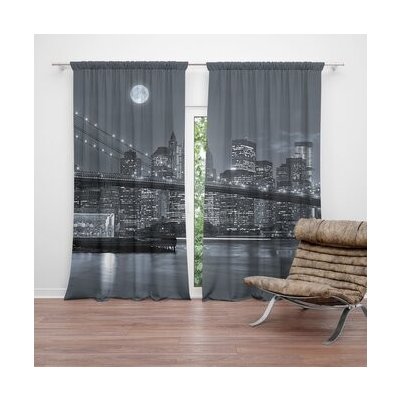 Sablio Závěs Noční New York 2: 2ks 140x250cm – Hledejceny.cz