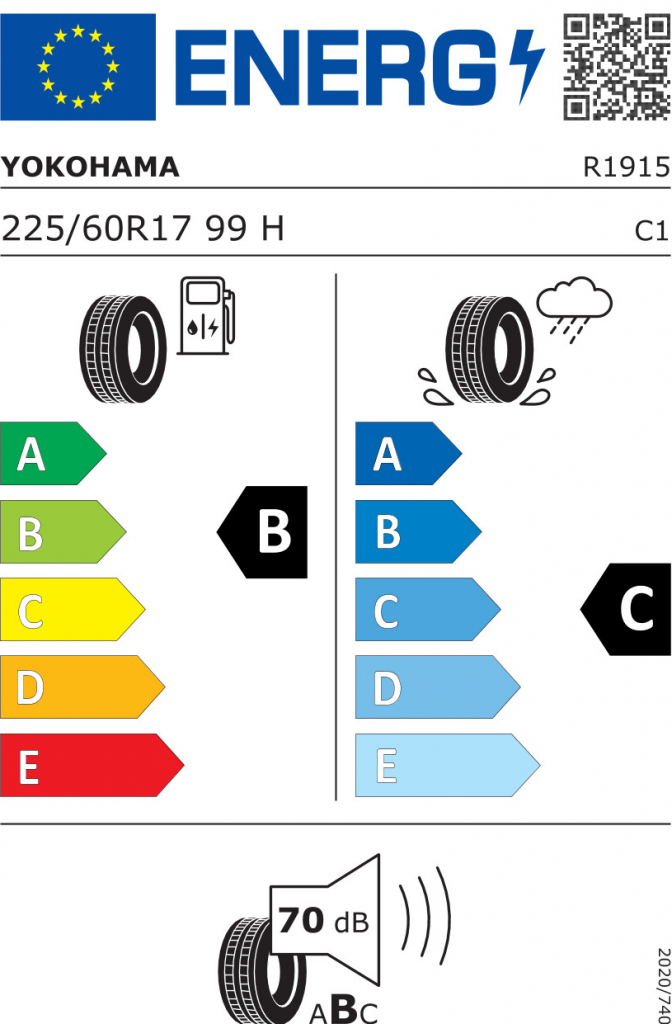 Yokohama Decibel E70 225/60 R17 99H