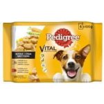 Pedigree Adult kuřecí & zelenina a hovězí & zelenina 4 x 100 g – Hledejceny.cz