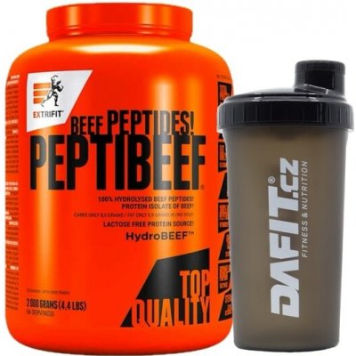 AKCE Extrifit Peptibeef 2000 g + ZDARMA Šejkr Dafit 700 ml – Sleviste.cz