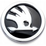ZNAK S LOGEM ŠKODA STŘÍBRNÝ PŘEDNÍ/ZADNÍ 80 mm | Zboží Auto