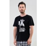 Opice pánské pyžamo krátké černé – Zboží Dáma