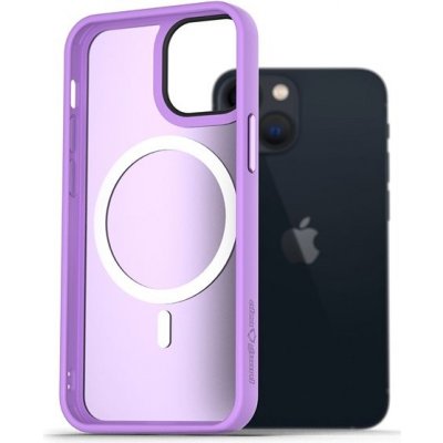 Pouzdro AlzaGuard Matte Case Compatible with MagSafe iPhone 13 Mini světle fialové