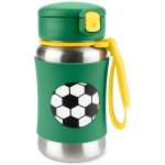 Skip Hop Spark Style Straw Bottle nerezová láhev na vodu s brčkem Fotbal 350 ml – Sleviste.cz